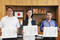 人命救助の男女3人に岡山県善行賞　岡山中央署で伝達式、岡山市で大学生ら助ける